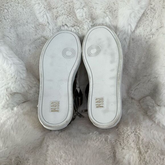 NEW Zadig & Voltaire Silver Gold Mid Top Flash Vintage Metallic Mix Sneakers 6.5 - Picture 5 of 12